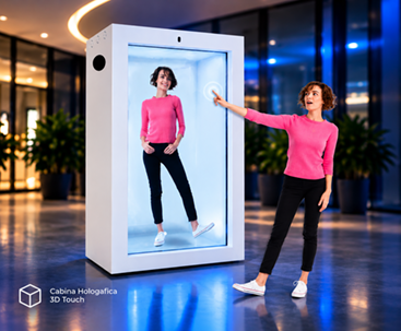 cabina hologafica 3d touch